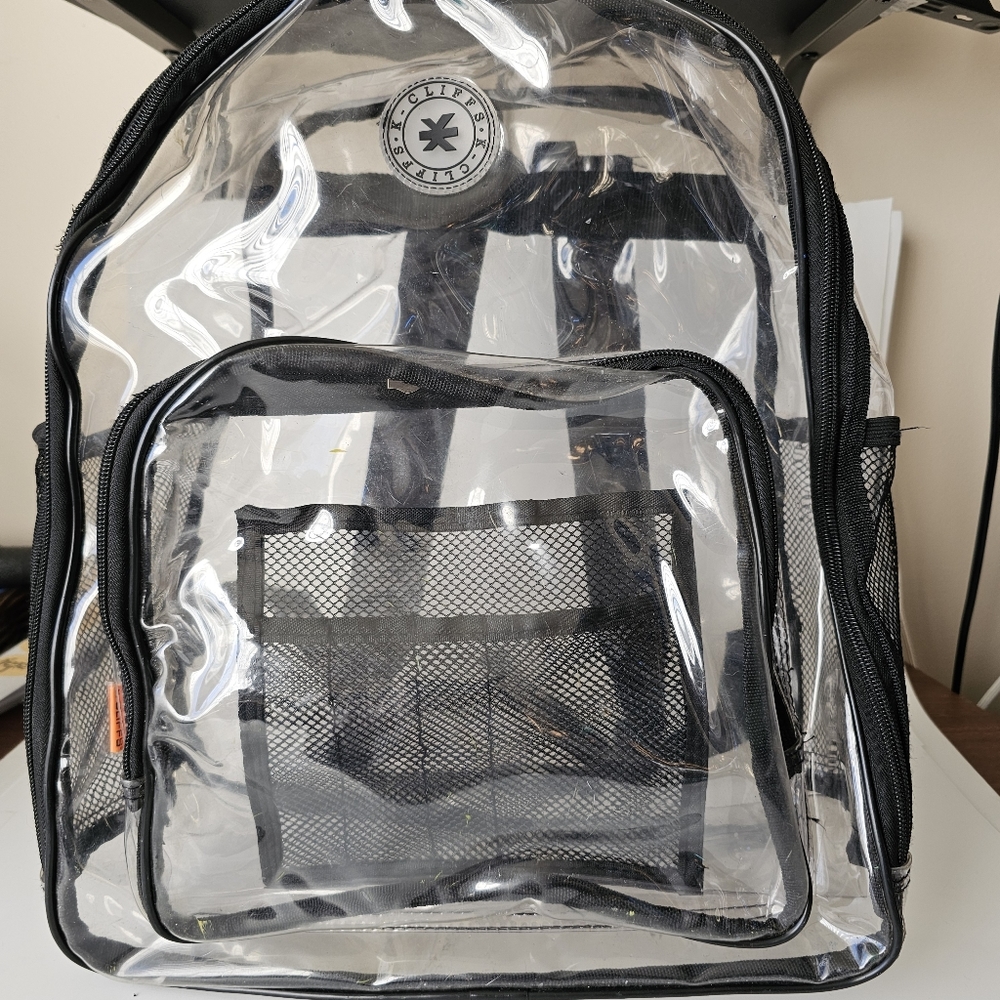 K Cliffs Clear Large  School Work Backpack